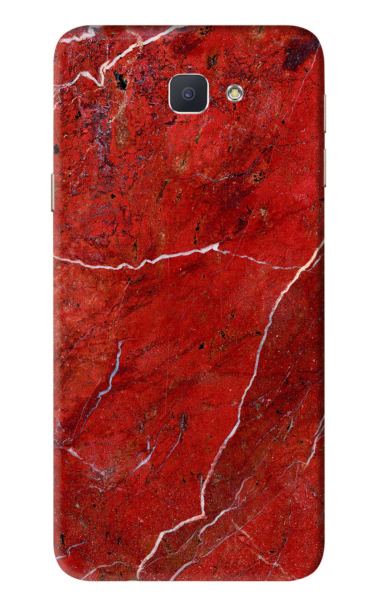 Red Marble Design Samsung Galaxy J7 Prime Back Skin Wrap Only Rs