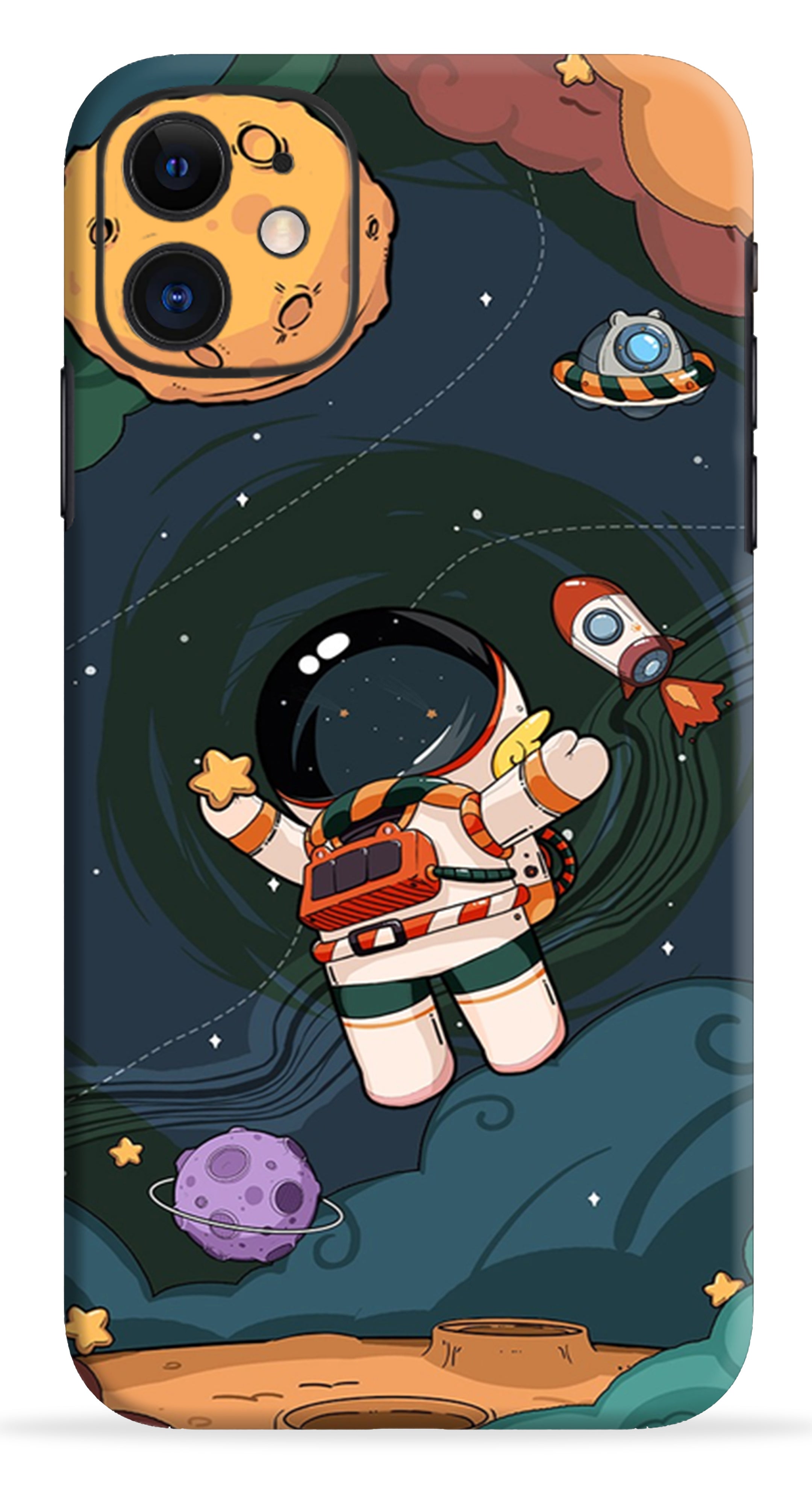 Cartoon Astronaut Mobile Skin Wrap Premium Quality Wraps – SkinLelo
