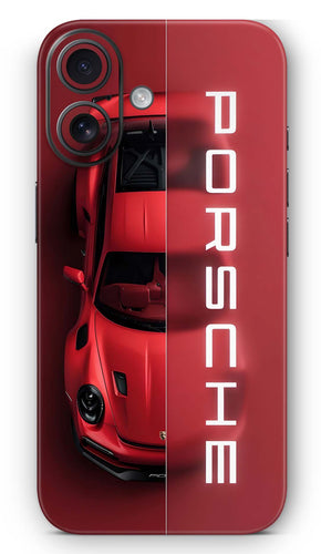 Red Porsche Sports Car Mobile Skin