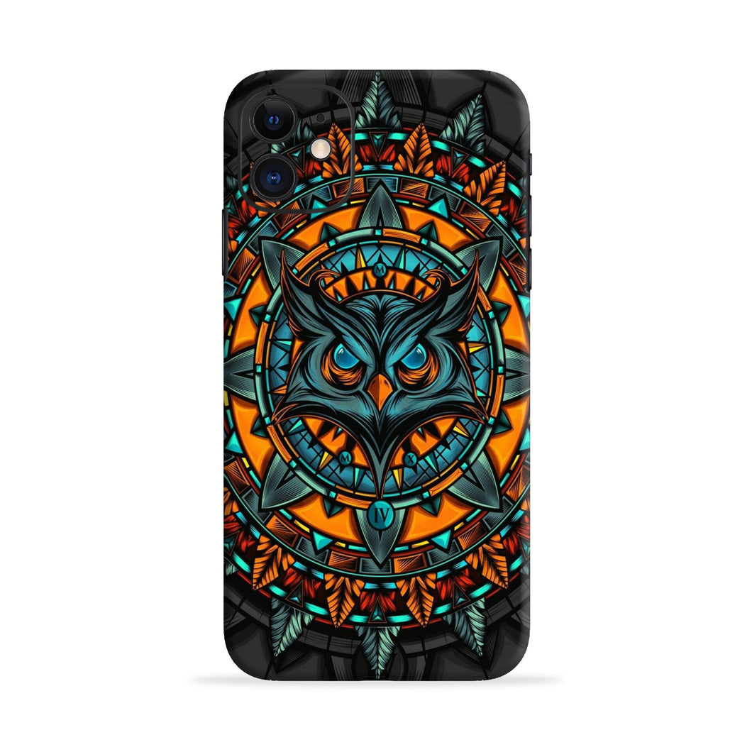Angry Owl Art Samsung Galaxy J2 Core Back Skin Wrap