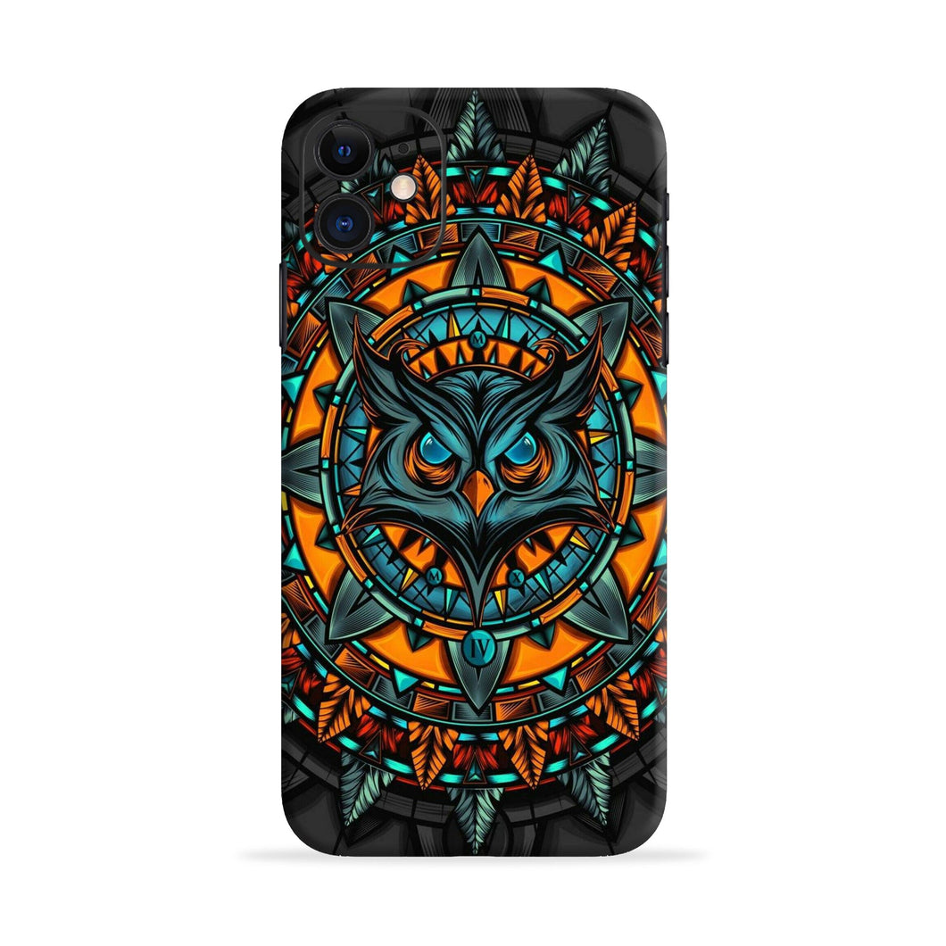 Angry Owl Art Samsung Galaxy E7 Back Skin Wrap