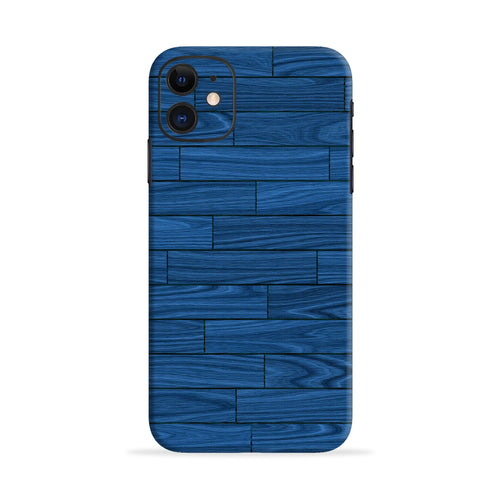 Blue Wooden Texture Micromax YU5040 Back Skin Wrap