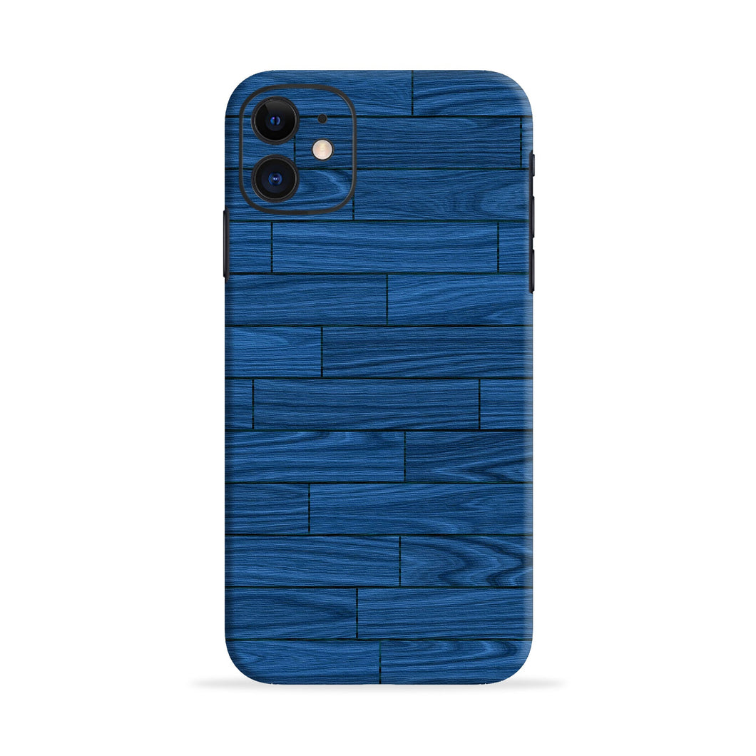 Blue Wooden Texture Tecno Y2 - No Sides Back Skin Wrap