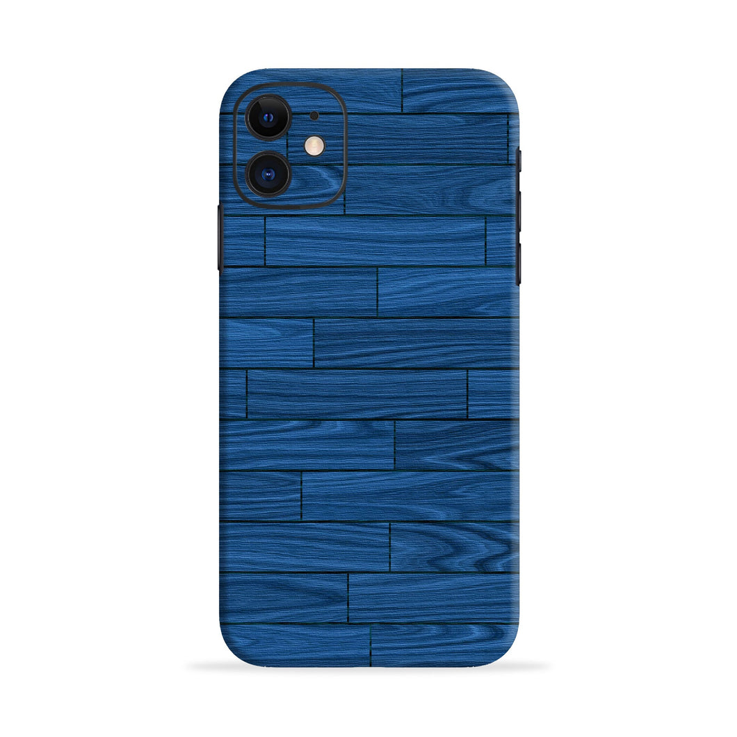 Blue Wooden Texture Samsung Galaxy E5 Back Skin Wrap