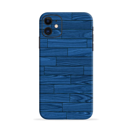 Blue Wooden Texture Samsung Galaxy S6 Back Skin Wrap