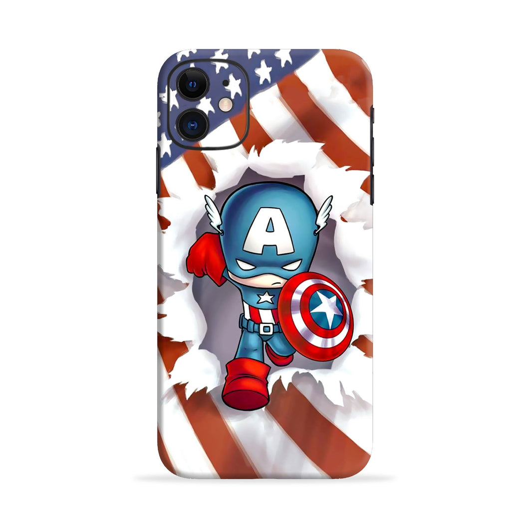 Captain America Samsung Galaxy J1 2016 Back Skin Wrap