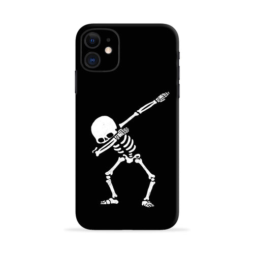 Dabbing Skeleton Art iPhone SE Back Skin Wrap