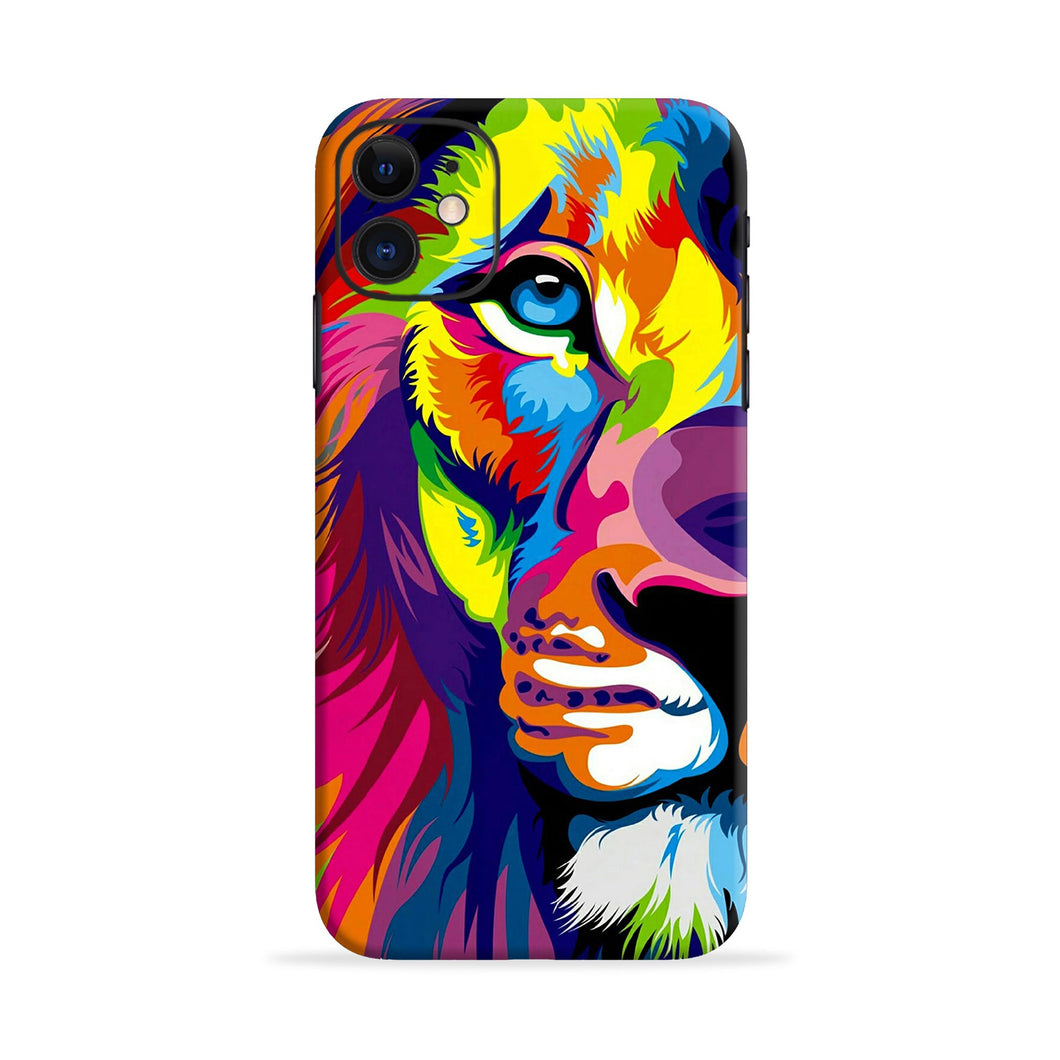 Lion Half Face Samsung Galaxy J2 Pro Back Skin Wrap