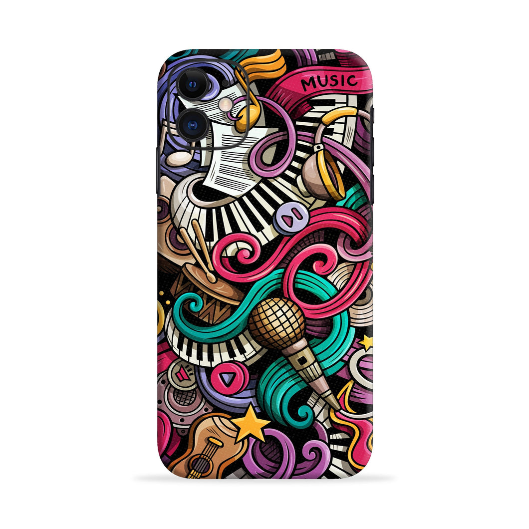 Music Abstract Samsung Galaxy J3 2016 Back Skin Wrap