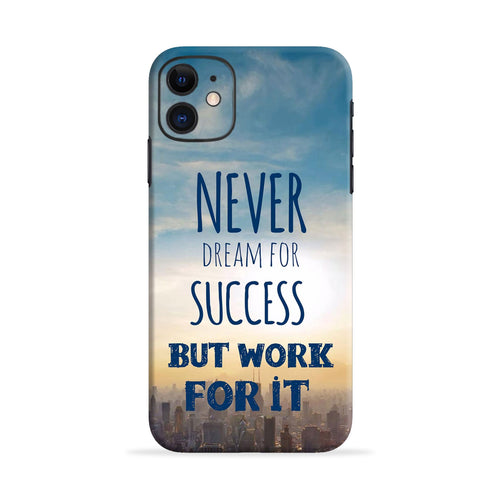 Never Dream For Success But Work For It Samsung Galaxy Grand Quattro Back Skin Wrap