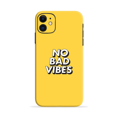 No Bad Vibes iPhone SE Back Skin Wrap