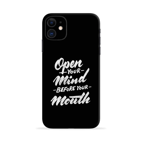 Open Your Mind Before Your Mouth Samsung Galaxy M32 Back Skin Wrap