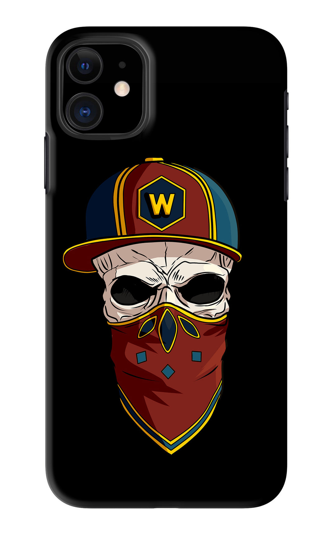 Skull iPhone 11 Back Skin Wrap