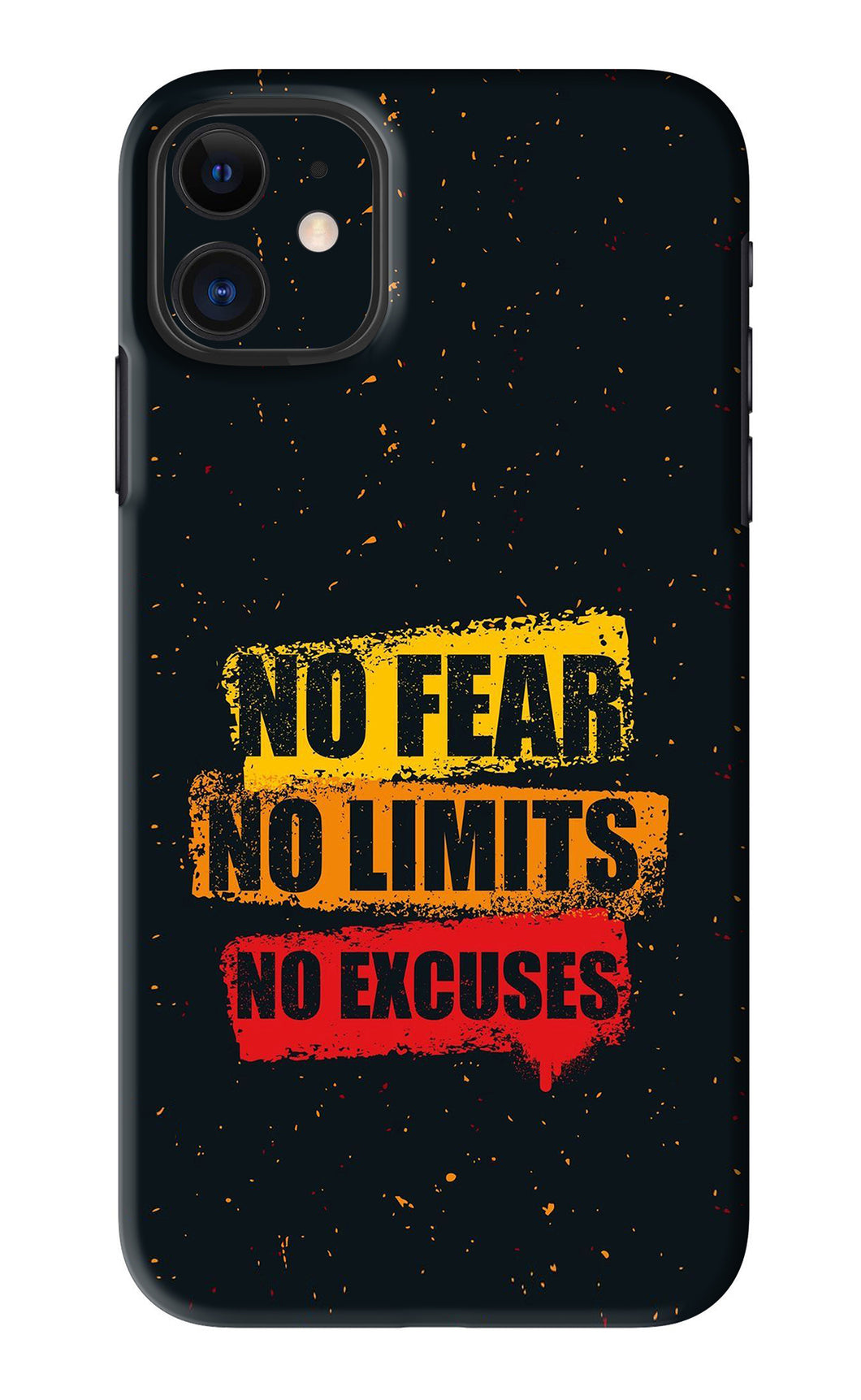 No Fear No Limits No Excuses iPhone 11 Back Skin Wrap