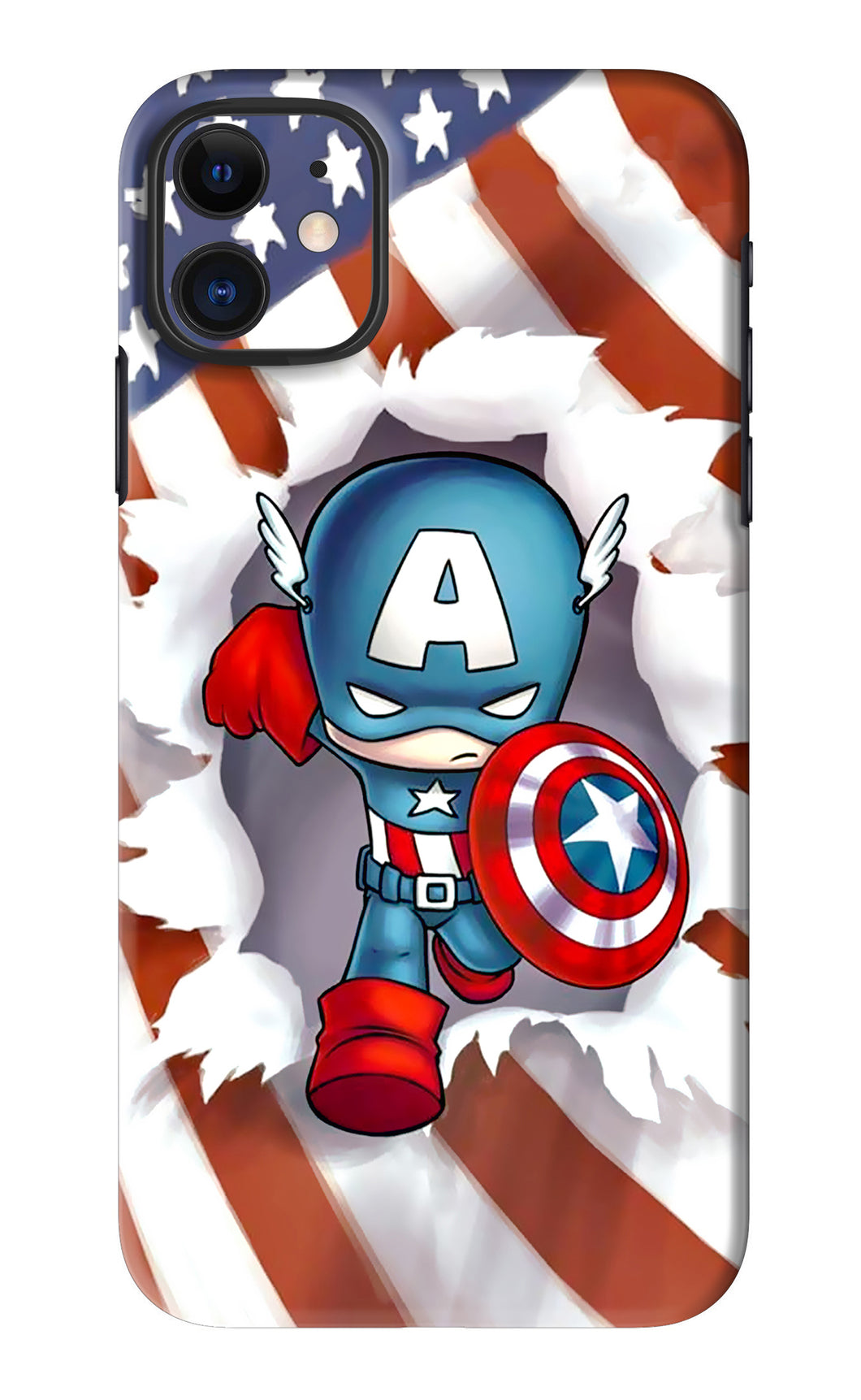 Captain America iPhone 11 Back Skin Wrap