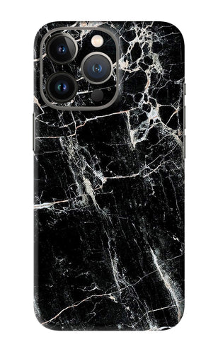 Black Marble Texture 1 iPhone 13 Pro Back Skin Wrap