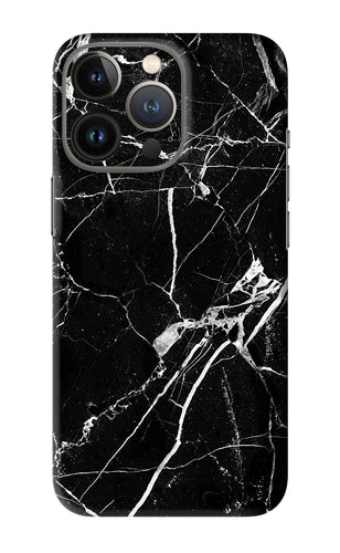 Black Marble Texture 2 iPhone 13 Pro Back Skin Wrap