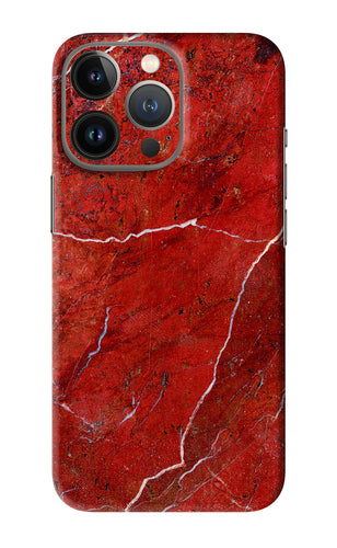 Red Marble Design iPhone 13 Pro Back Skin Wrap