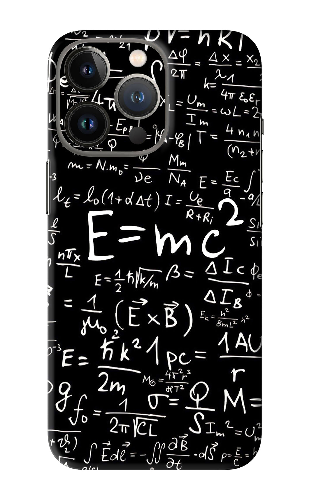 Physics Albert Einstein Formula iPhone 13 Pro Back Skin Wrap