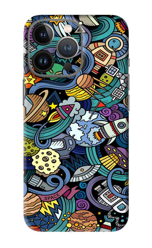 Space Abstract iPhone 13 Pro Back Skin Wrap