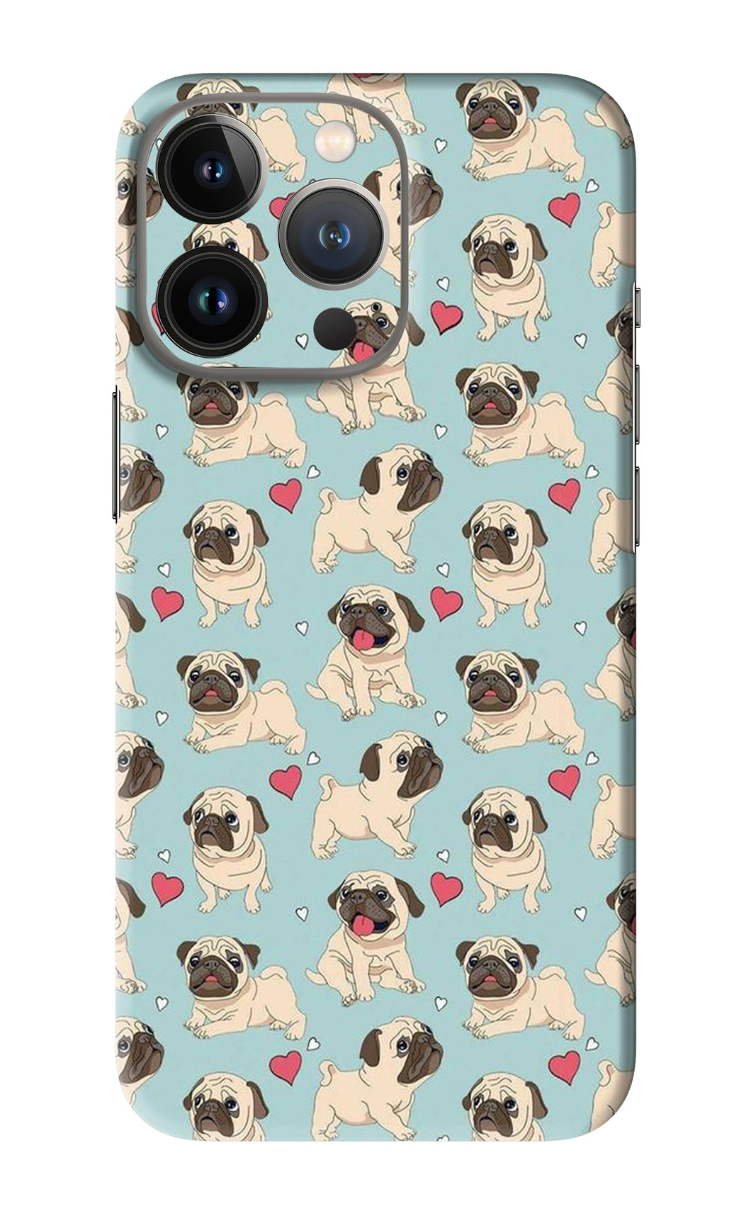 Pug Dog iPhone 13 Pro Back Skin Wrap
