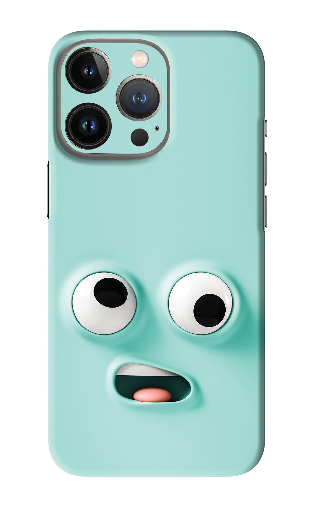 Silly Face Cartoon iPhone 13 Pro Back Skin Wrap