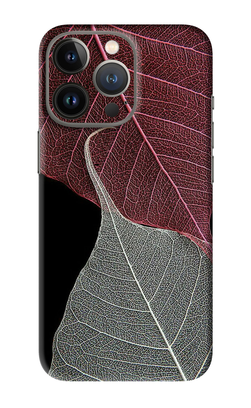 Leaf Pattern iPhone 13 Pro Back Skin Wrap
