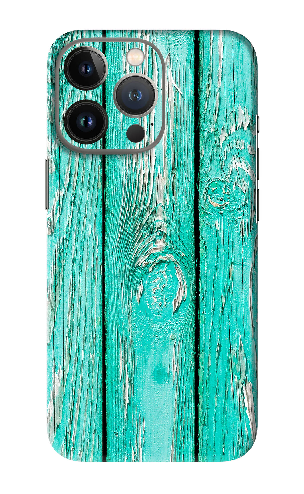 Blue Wood iPhone 13 Pro Max Back Skin Wrap
