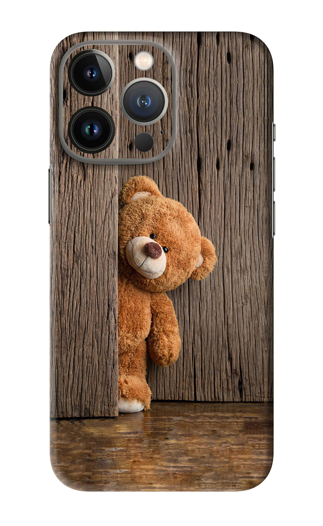 Teddy Wooden iPhone 13 Pro Max Back Skin Wrap