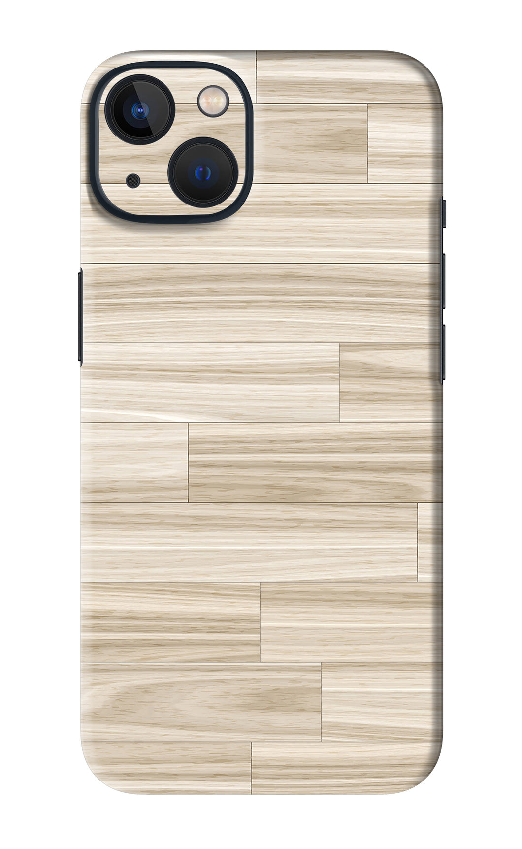Wooden Art Texture iPhone 13 Mini Back Skin Wrap