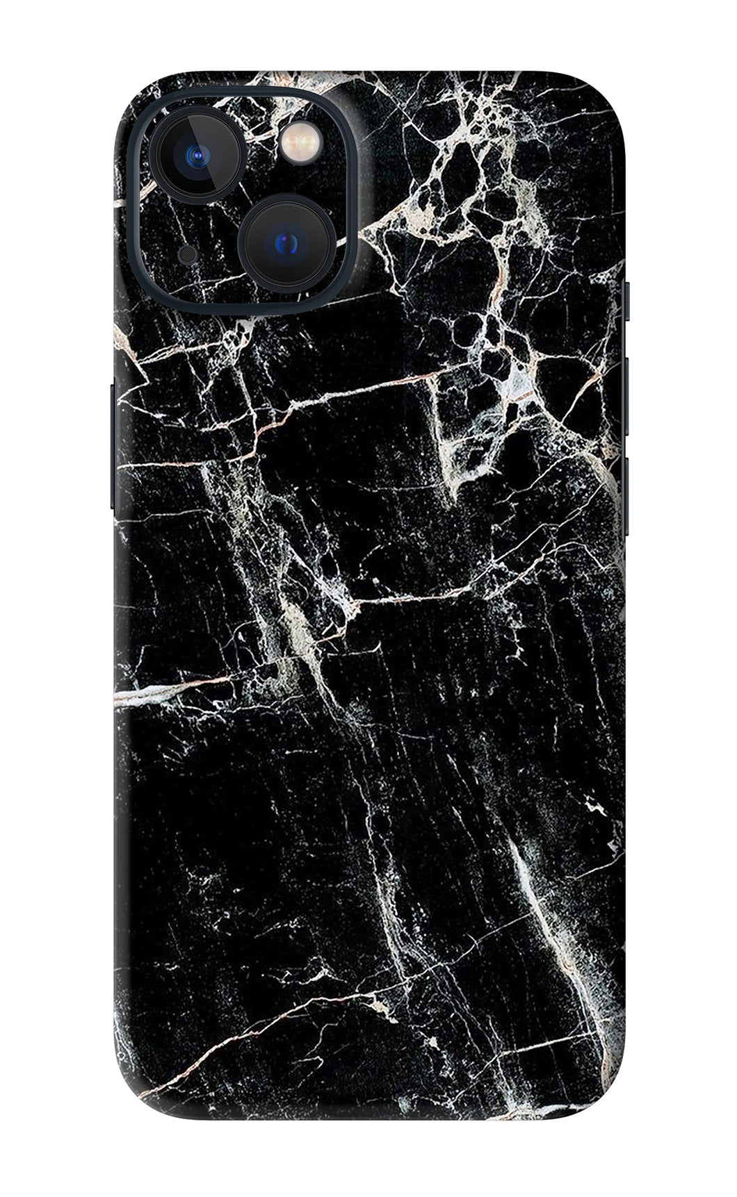 Black Marble Texture 1 iPhone 13 Mini Back Skin Wrap