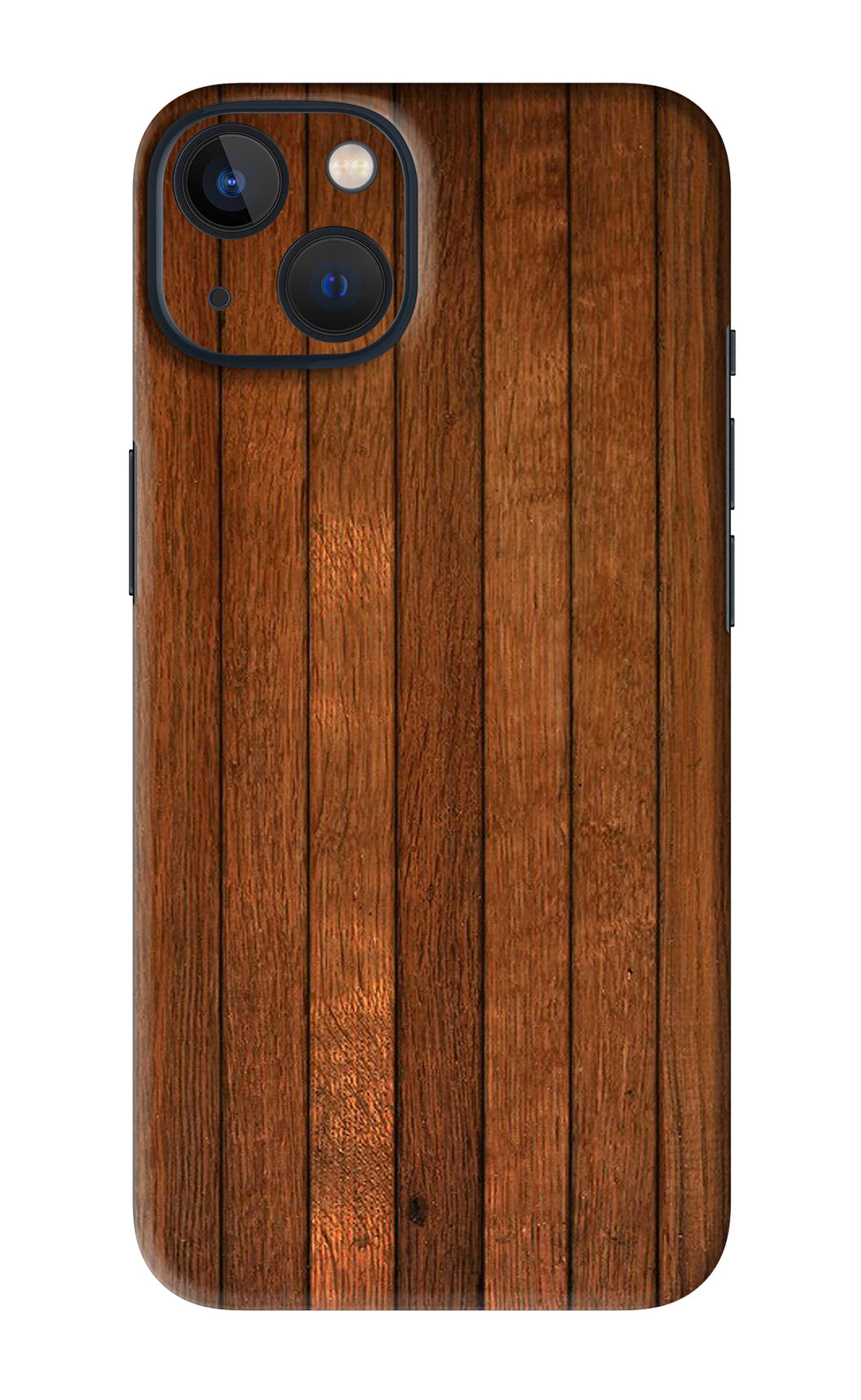 Wooden Artwork Bands iPhone 13 Mini Back Skin Wrap