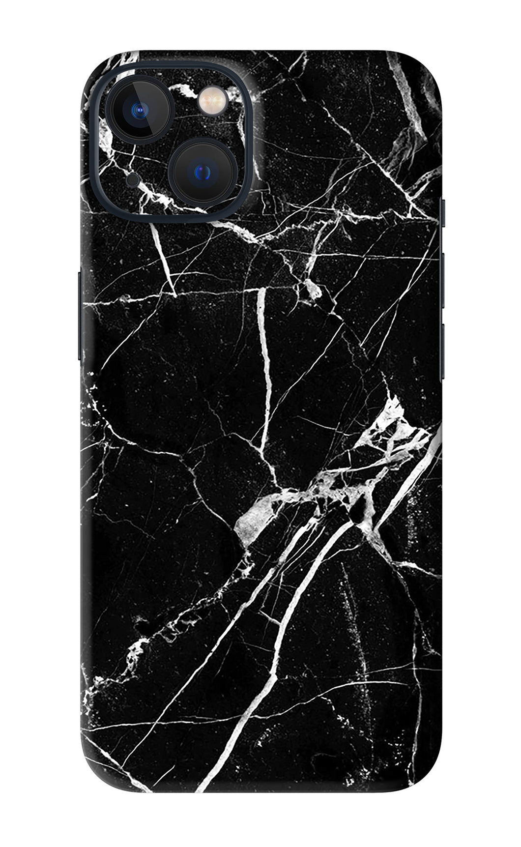 Black Marble Texture 2 iPhone 13 Mini Back Skin Wrap