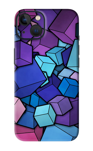 Cubic Abstract iPhone 13 Mini Back Skin Wrap