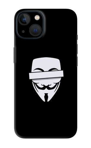 Anonymous Face iPhone 13 Mini Back Skin Wrap