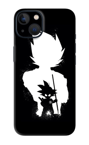 Goku Shadow iPhone 13 Mini Back Skin Wrap