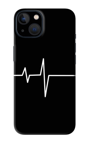 Heart Beats iPhone 13 Mini Back Skin Wrap
