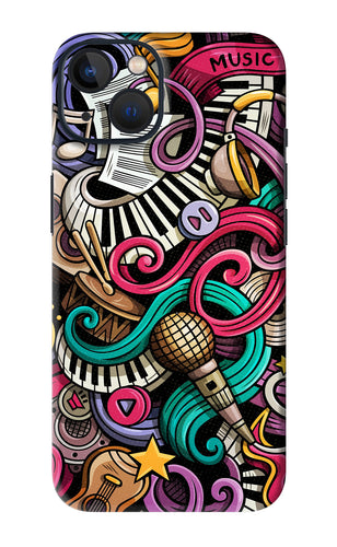 Music Abstract iPhone 13 Mini Back Skin Wrap