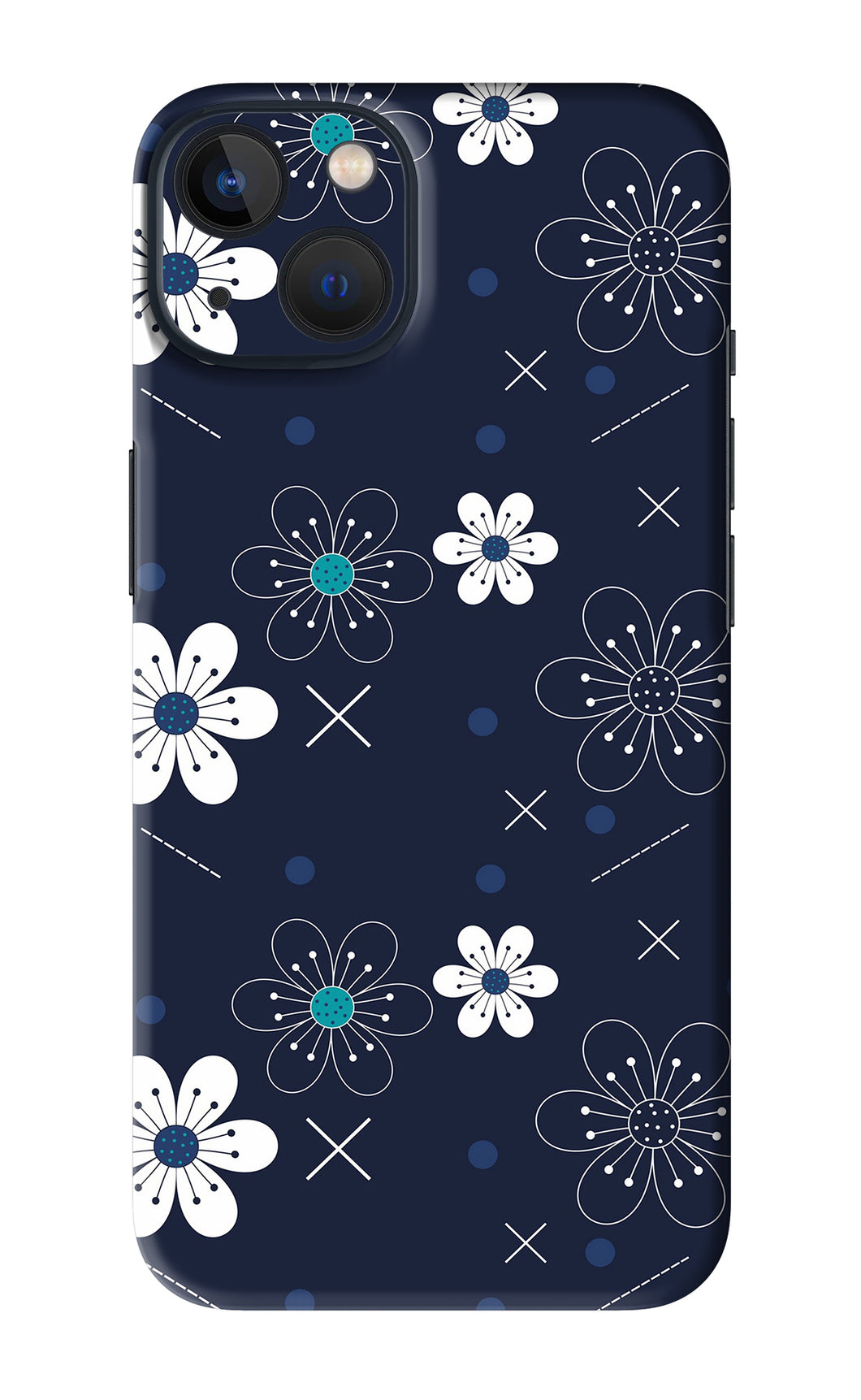 Flowers 4 iPhone 13 Mini Back Skin Wrap