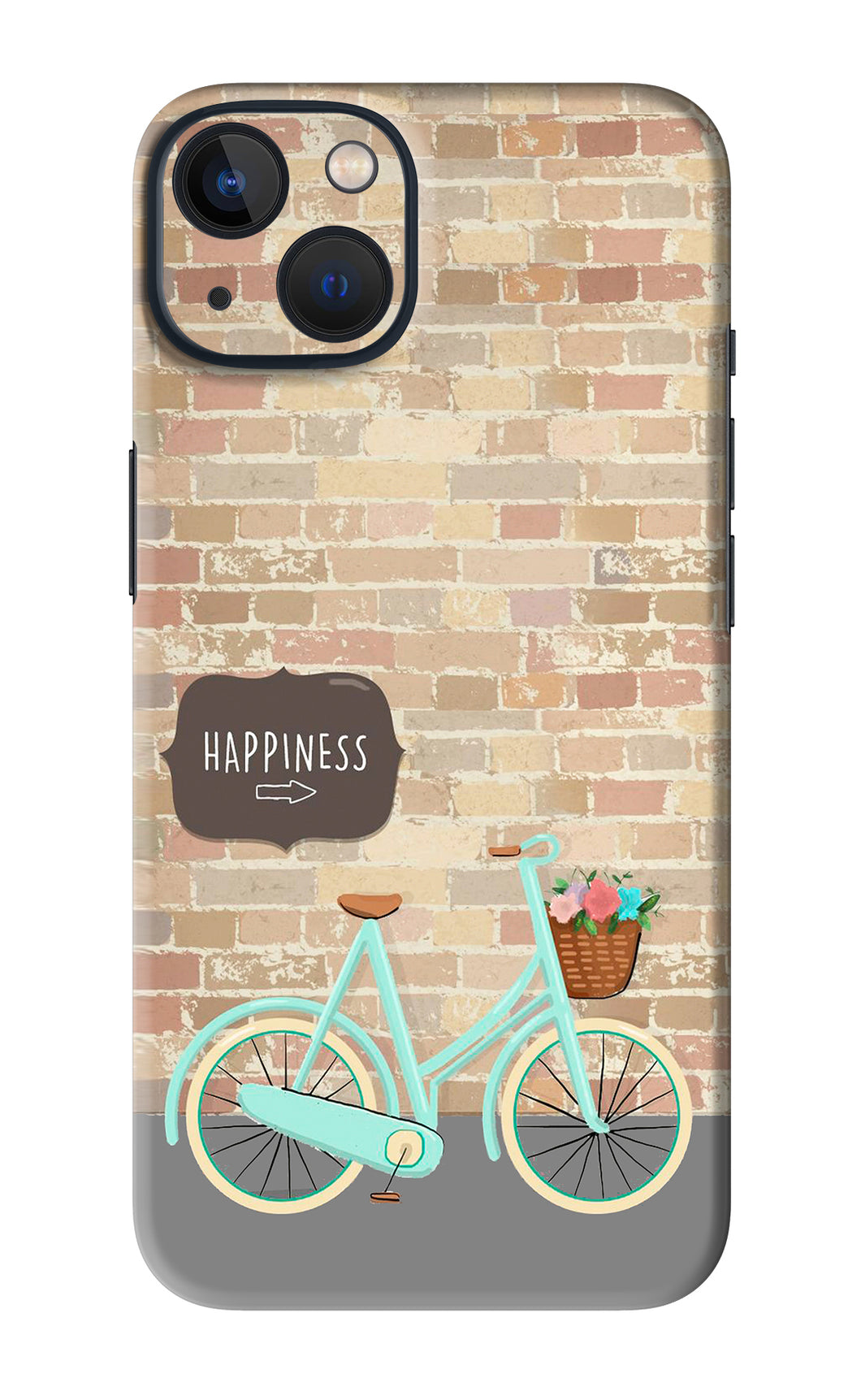 Happiness Artwork iPhone 13 Mini Back Skin Wrap