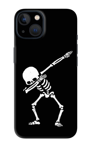 Dabbing Skeleton Art iPhone 13 Mini Back Skin Wrap