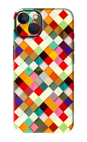 Geometric Abstract Colorful iPhone 13 Mini Back Skin Wrap