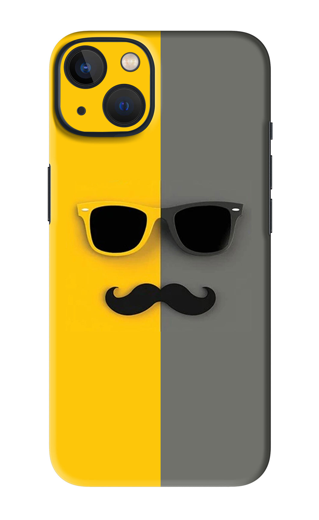 Sunglasses with Mustache iPhone 13 Mini Back Skin Wrap