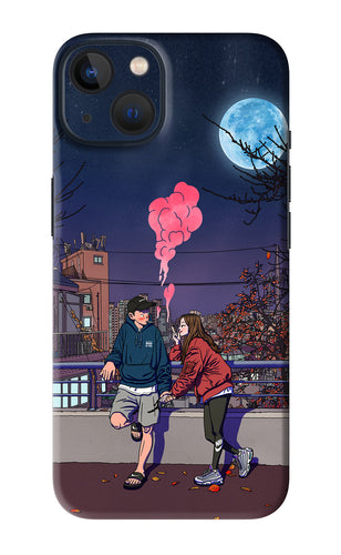 Chilling Couple iPhone 13 Mini Back Skin Wrap