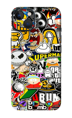 Sticker Bomb iPhone 13 Mini Back Skin Wrap