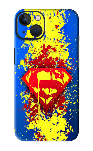 Superman logo iPhone 13 Mini Back Skin Wrap