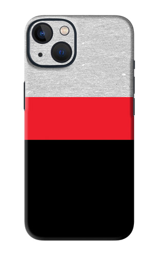Tri Color Pattern iPhone 13 Mini Back Skin Wrap