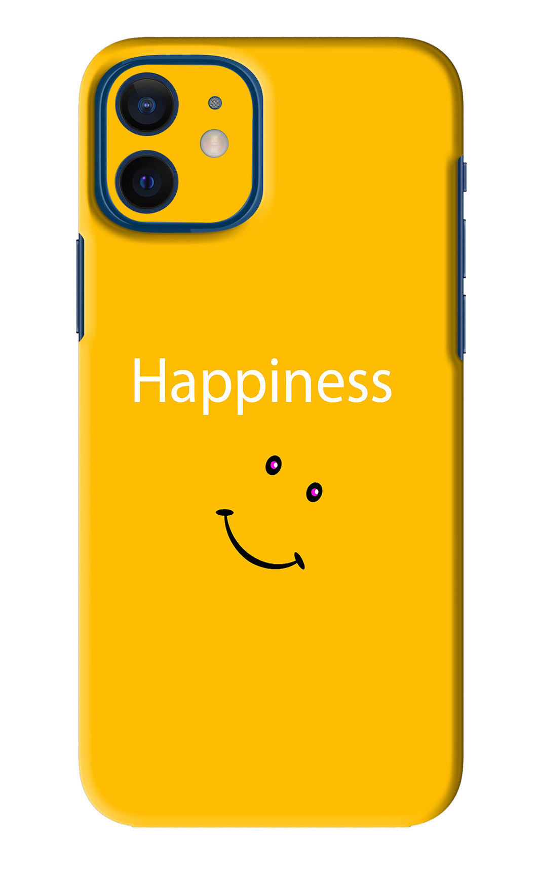 Happiness With Smiley iPhone 12 Back Skin Wrap