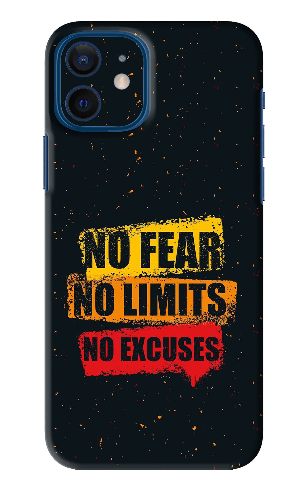 No Fear No Limits No Excuses iPhone 12 Back Skin Wrap