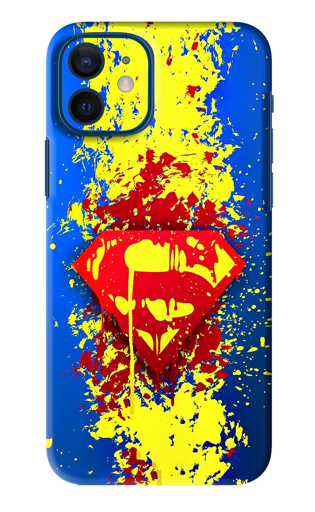 Superman logo iPhone 12 Back Skin Wrap